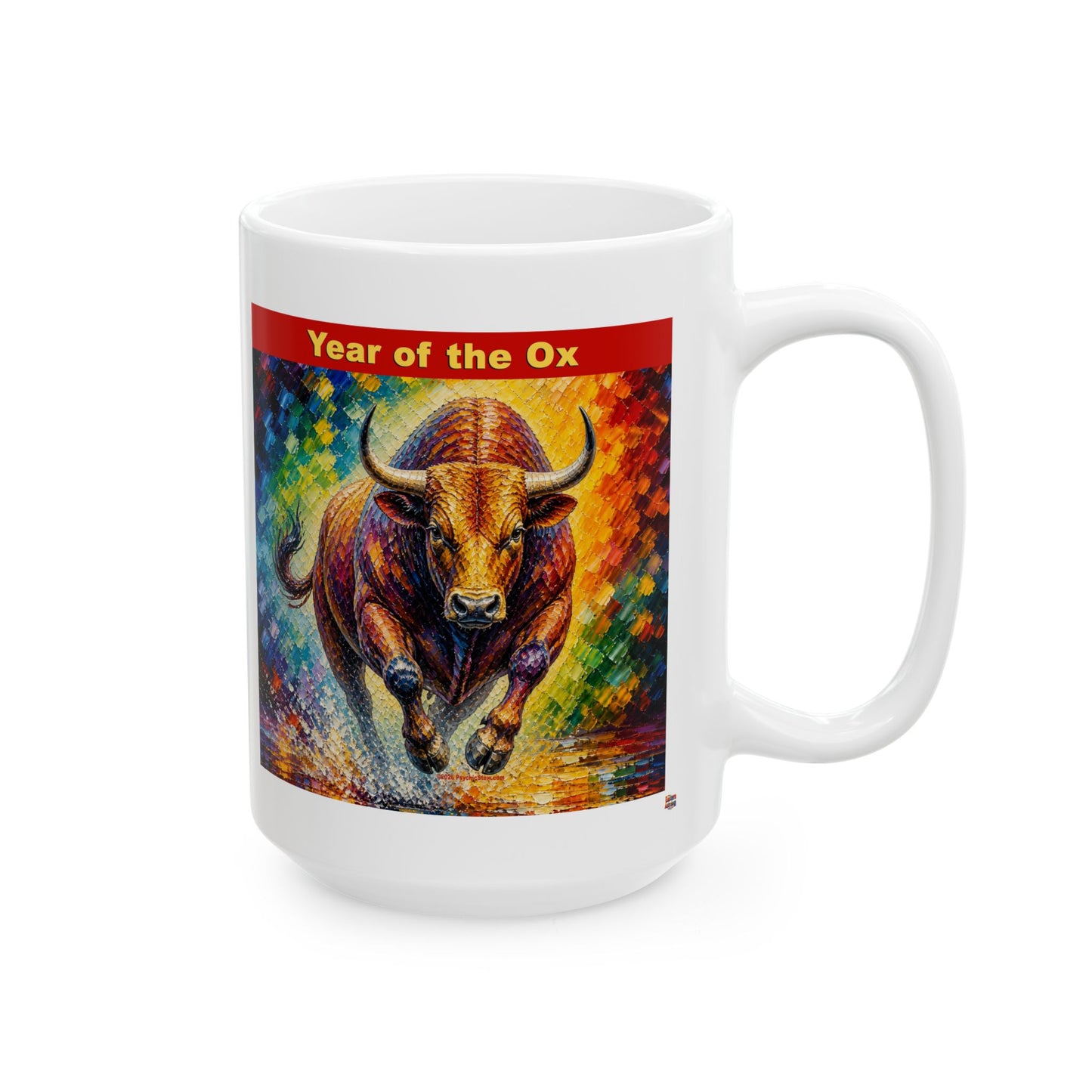 Eastern Year of the Ox Mug | Ceramic Coffee Mug 11oz. | 15oz.