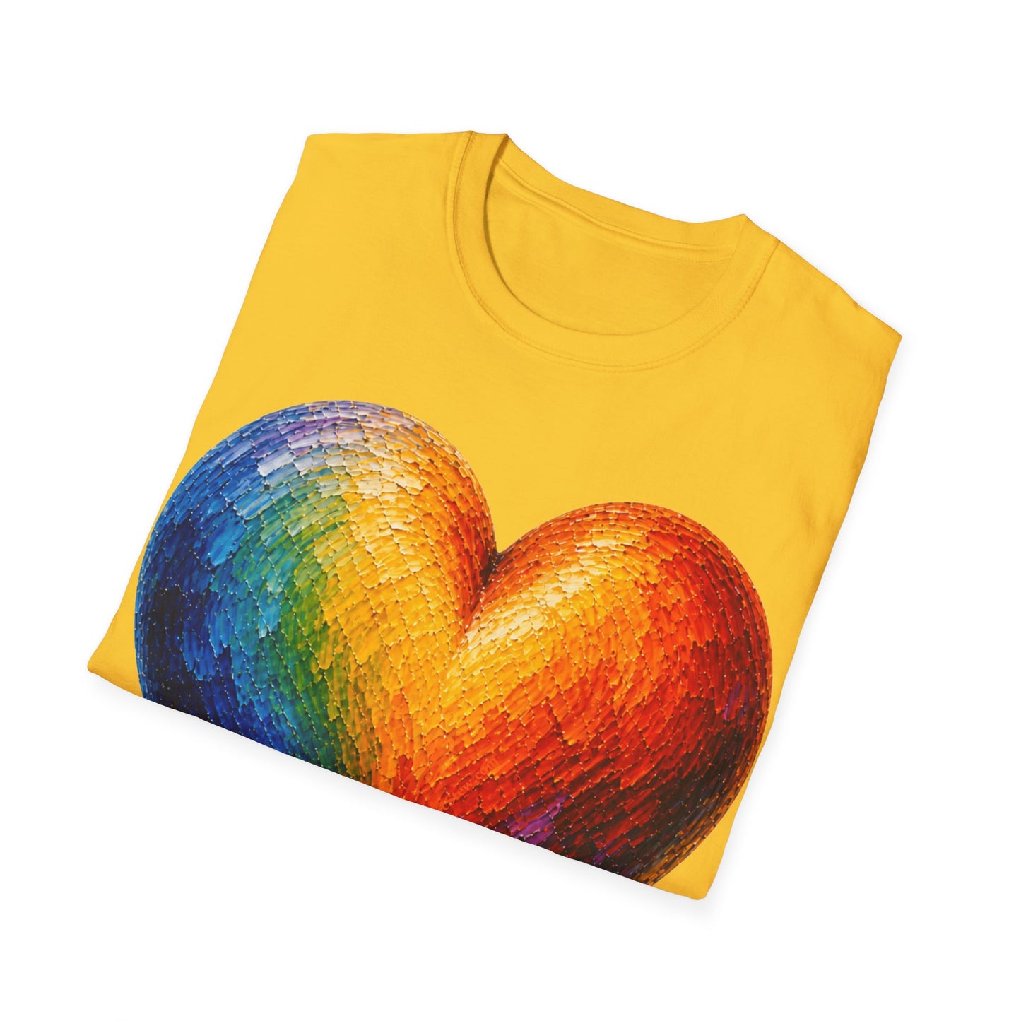 Good Vibes Painted Heart T-Shirt | 13 Colors | S - 3XL