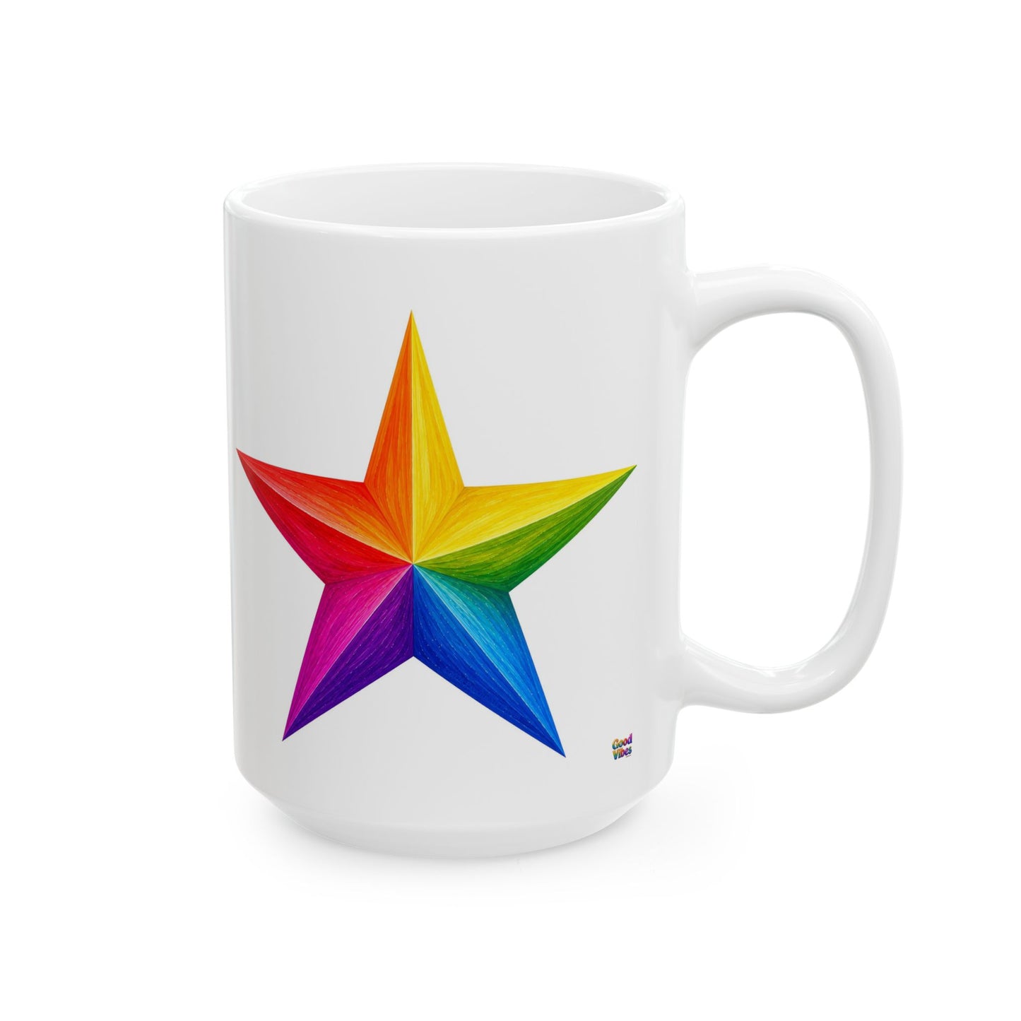 Good Vibes Bright Star Mug | Ceramic Coffee Mug 11oz. | 15oz.