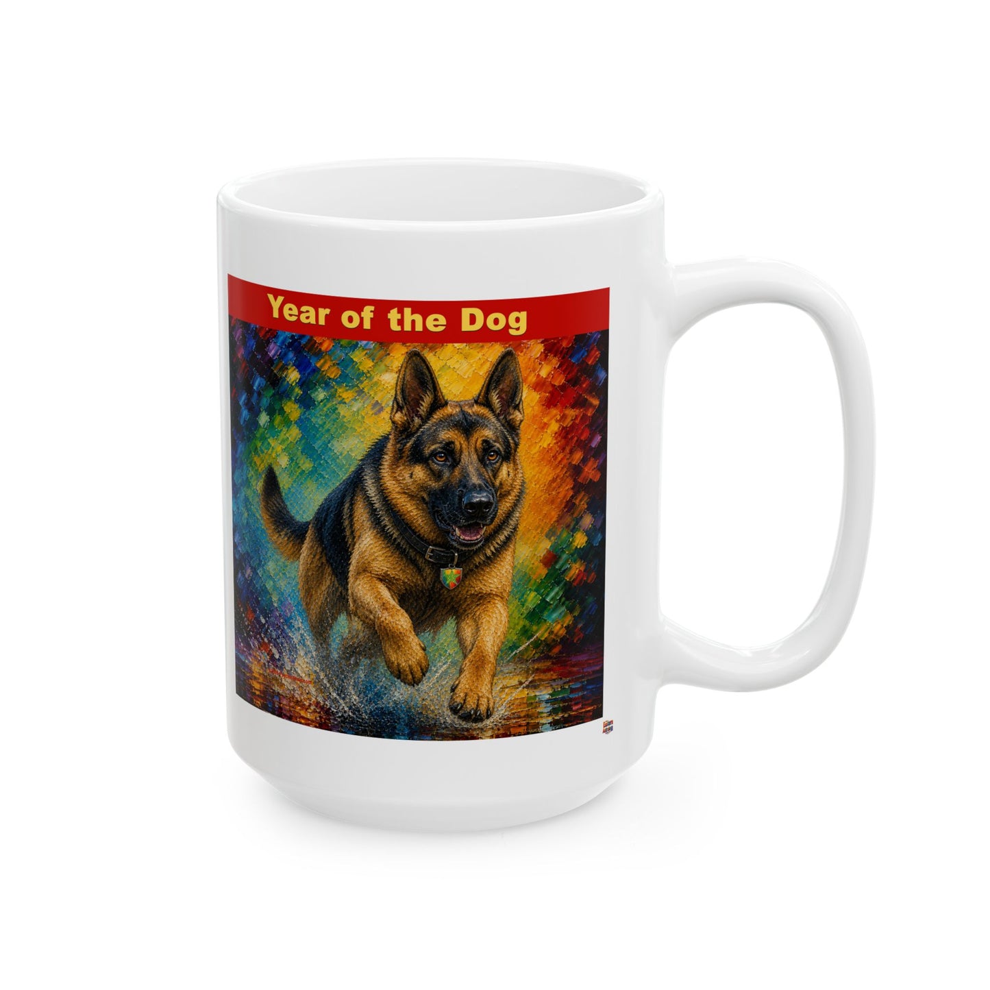 Eastern Year of the Dog Mug | Ceramic Coffee Mug 11oz. | 15oz.