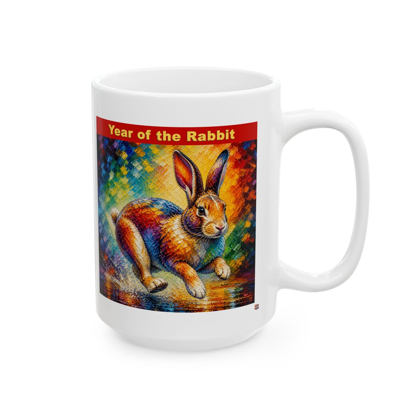 Eastern Year of the Rabbit Mug | Ceramic Coffee Mug 11oz. | 15oz.