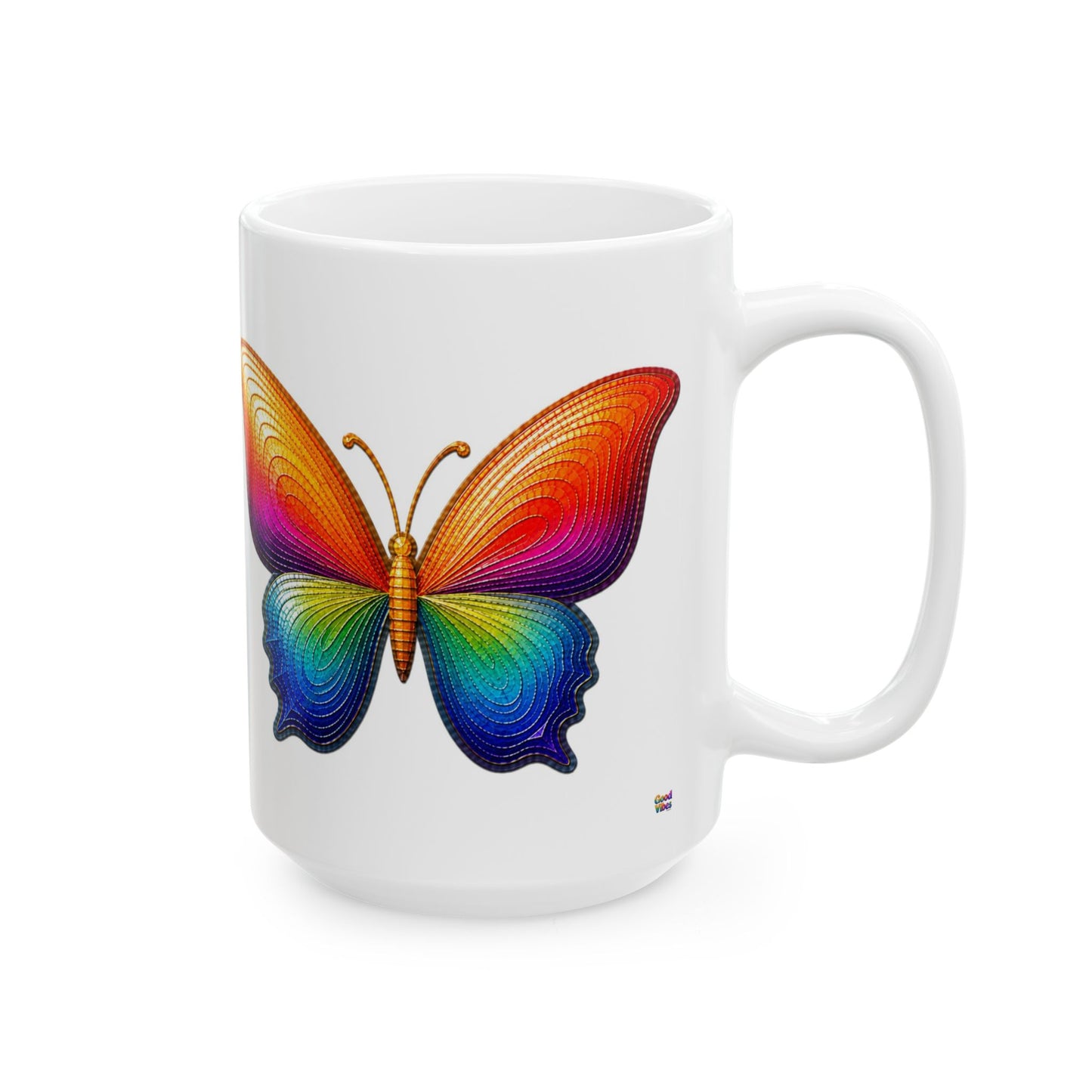 Good Vibes Butterfly Mug | Ceramic Coffee Mug 11 oz. | 15oz.