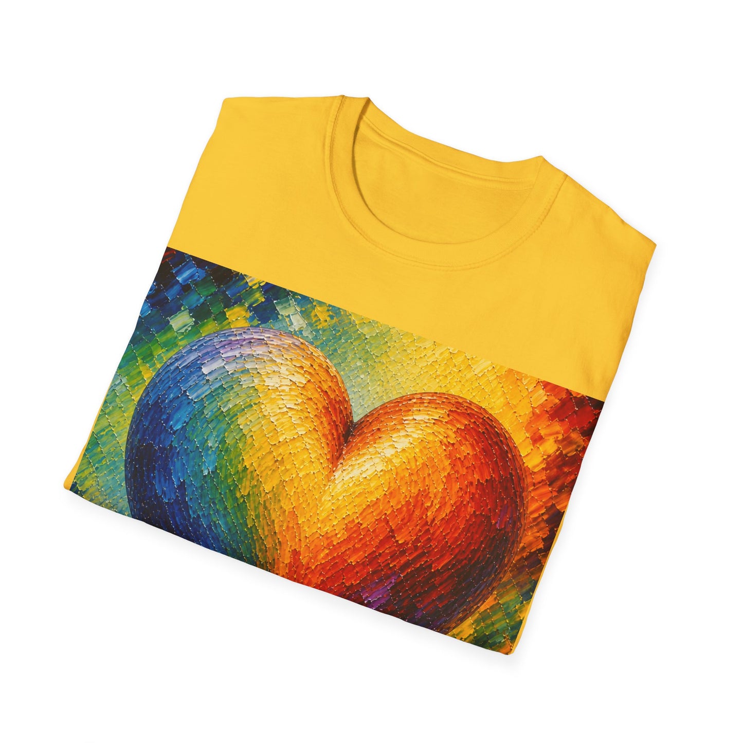 Good Vibes Pretty Painted Heart T-Shirt | 13 Colors | S - 3XL