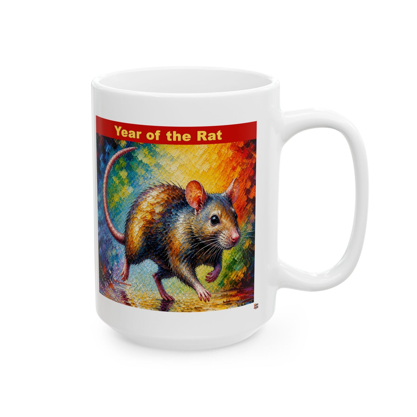 Eastern Year of the Rat Mug | Ceramic Coffee Mug 11oz. | 15oz.