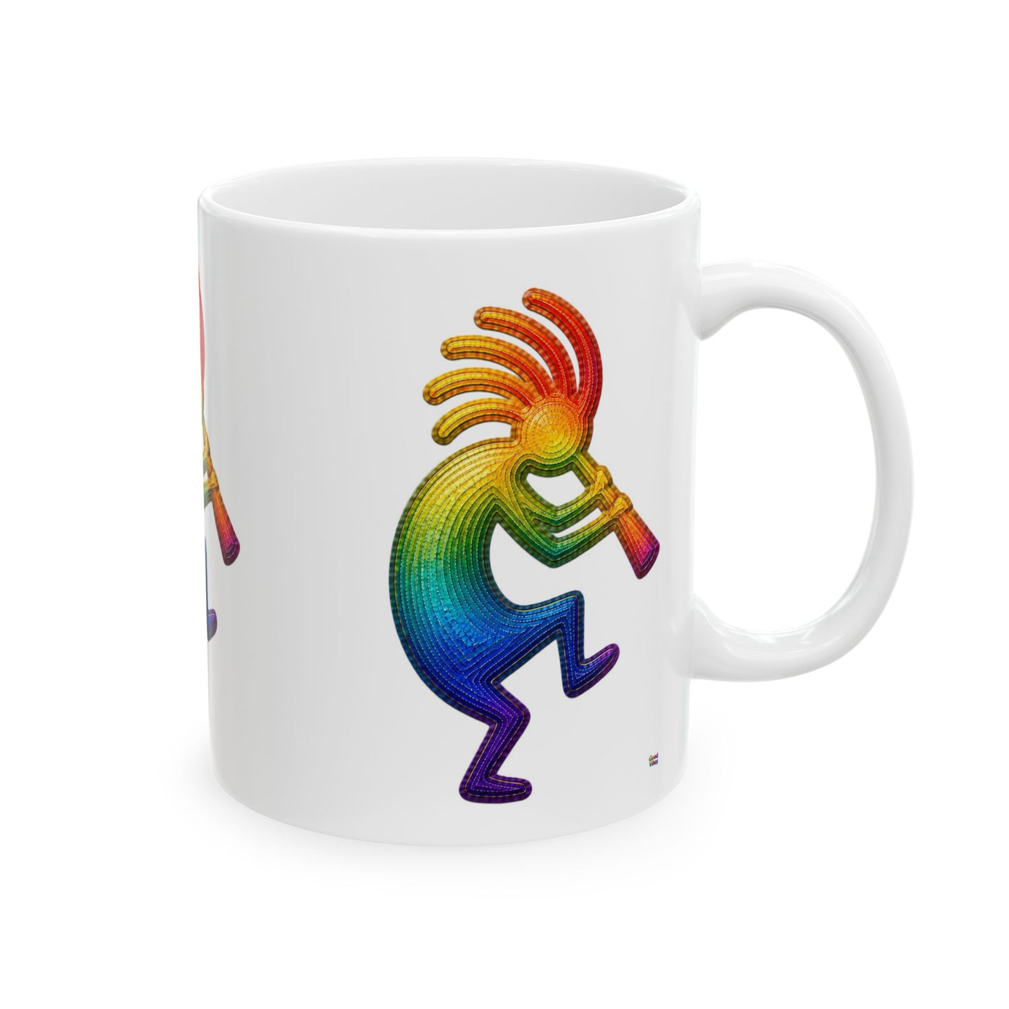 Good Vibes Kokopelli Mug | Ceramic Coffee Mug 11oz. | 15oz.