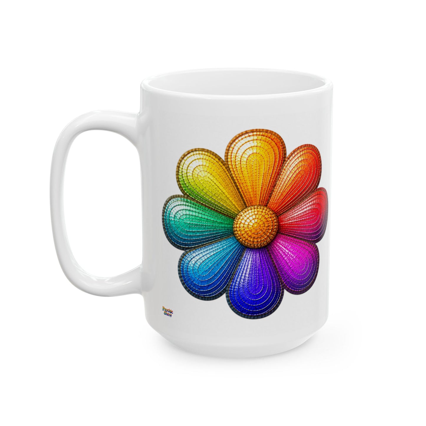 Good Vibes Flower Mug | Ceramic Coffee Mug 11oz. | 15oz.