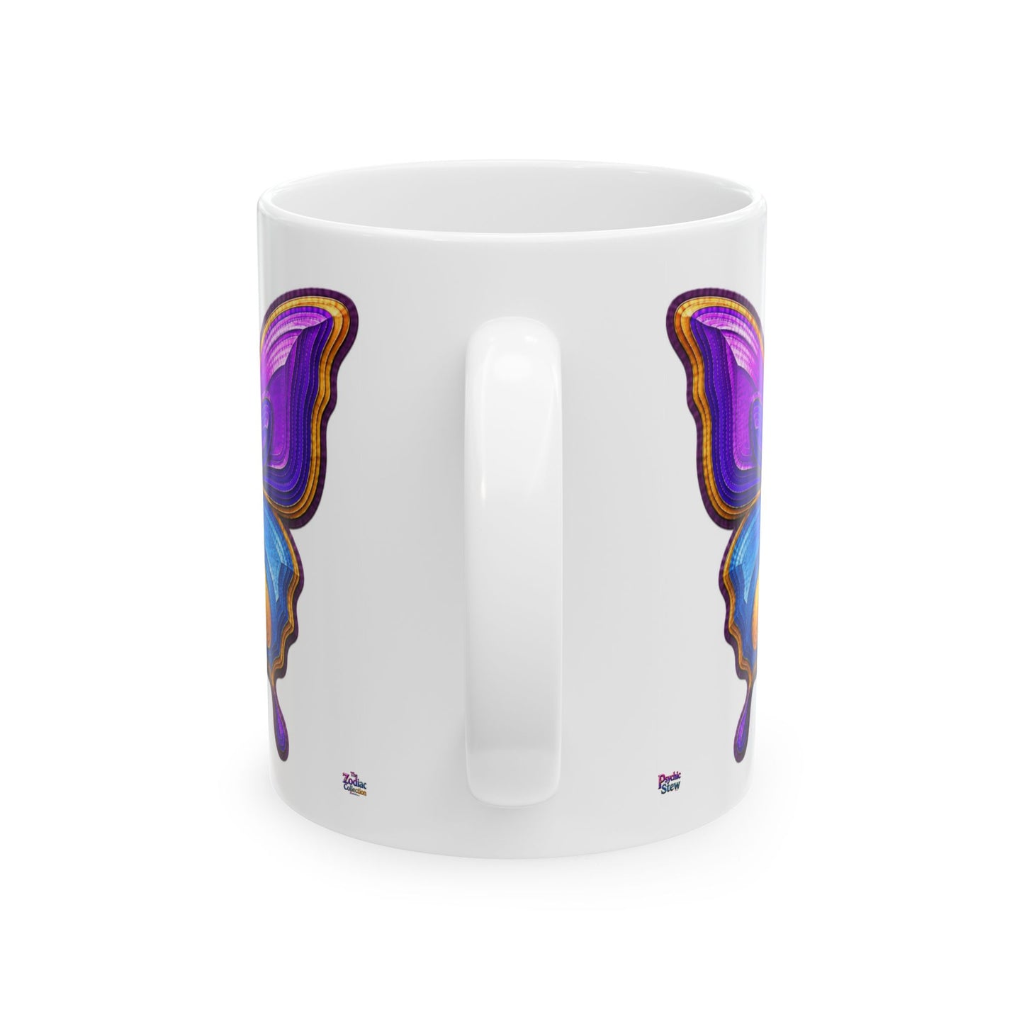 Zodiac 3D Butterfly Mug | Ceramic Coffee Mug 11oz. | 15oz.