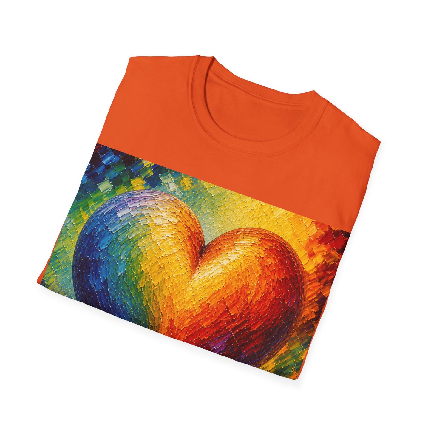 Good Vibes Pretty Painted Heart T-Shirt | 13 Colors | S - 3XL