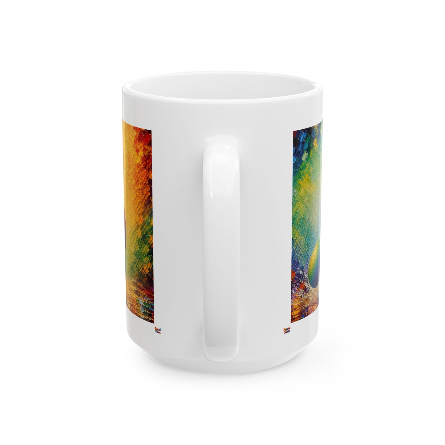 Good Vibes Painted Picturesque Music Mug | Ceramic Coffee Mug 11oz. | 15oz.