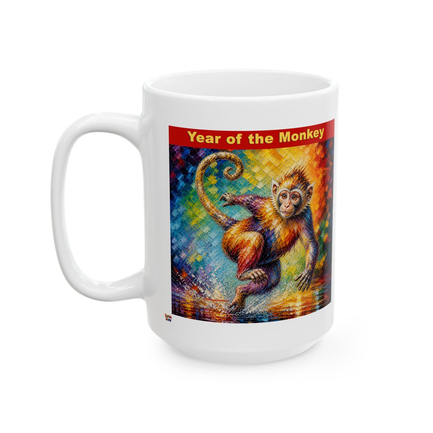 Eastern Year of the Monkey Mug | Ceramic Coffee Mug 11oz. | 15oz.