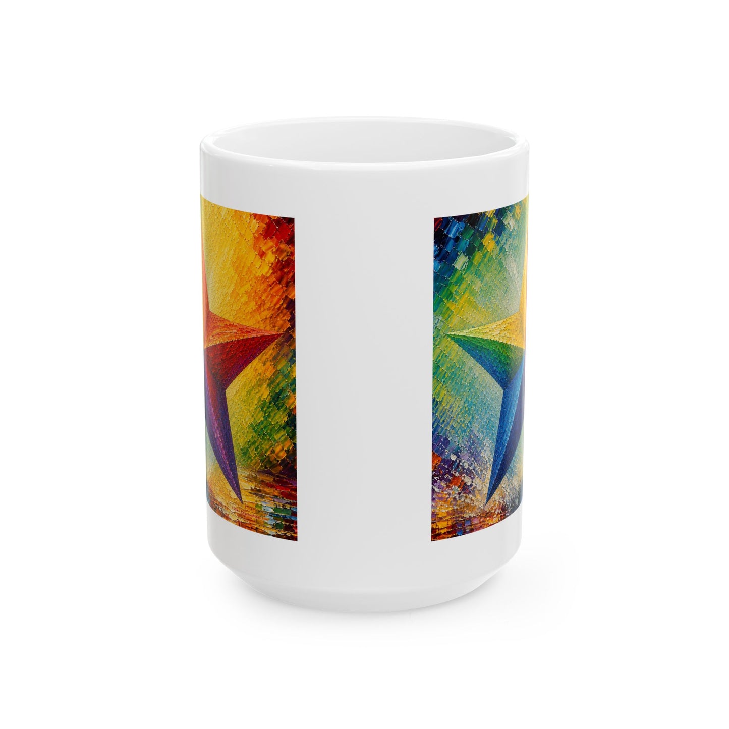 Good Vibes Painted Picturesque Star Mug | Ceramic Coffee Mug 11oz. | 15oz.