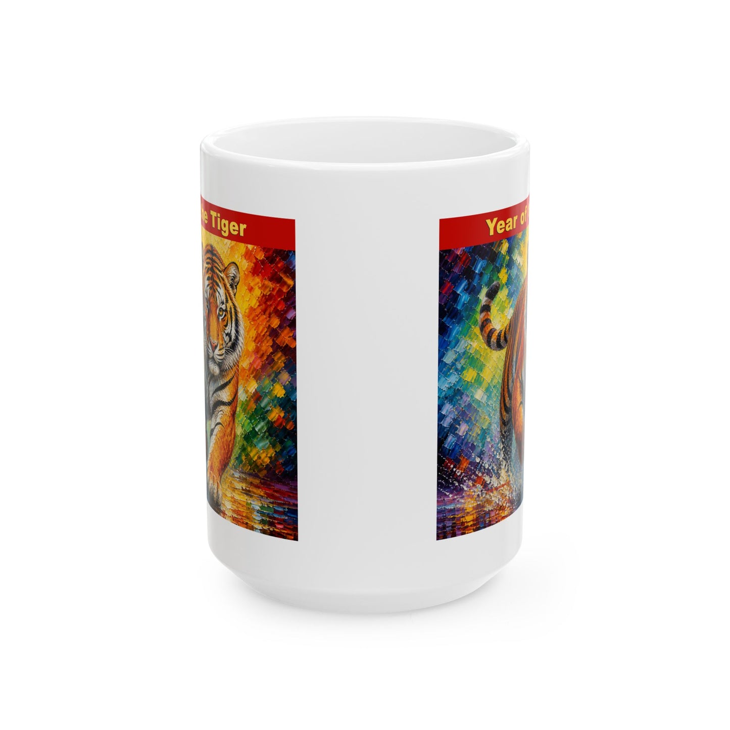 Eastern Year of the Tiger Mug | Ceramic Coffee Mug 11oz. | 15oz.