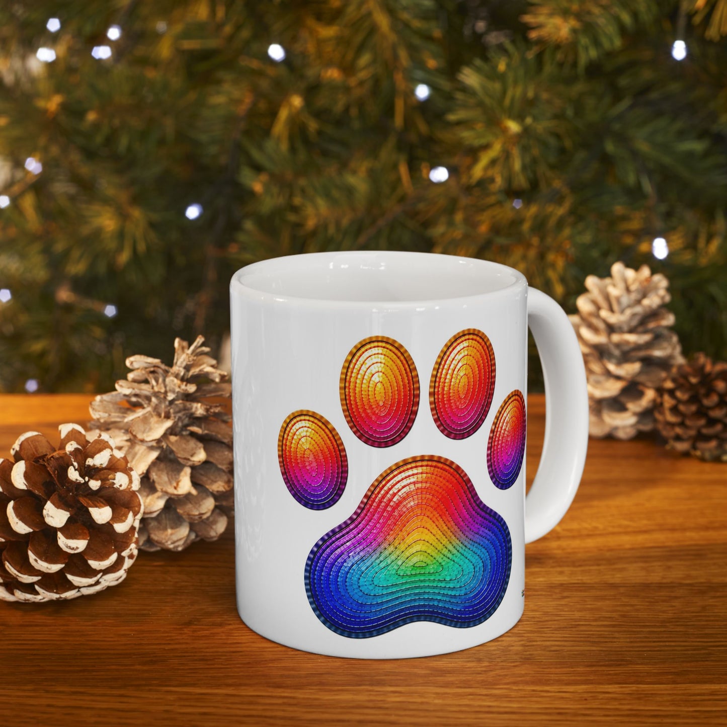 Good Vibes Paw Mug | Ceramic Coffee Mug 11oz. | 15oz.