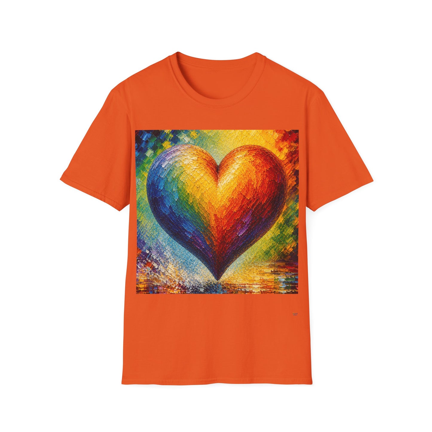 Good Vibes Pretty Painted Heart T-Shirt | 13 Colors | S - 3XL