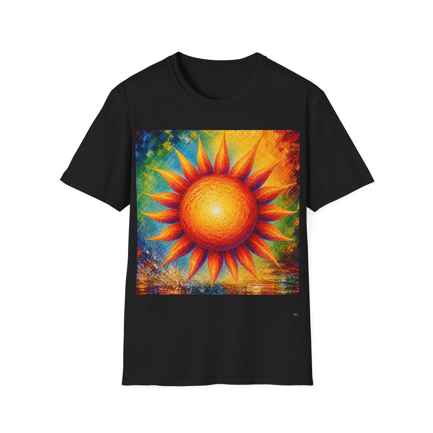 Good Vibes Painted Sun T-Shirt | 13 Colors | S - 3XL
