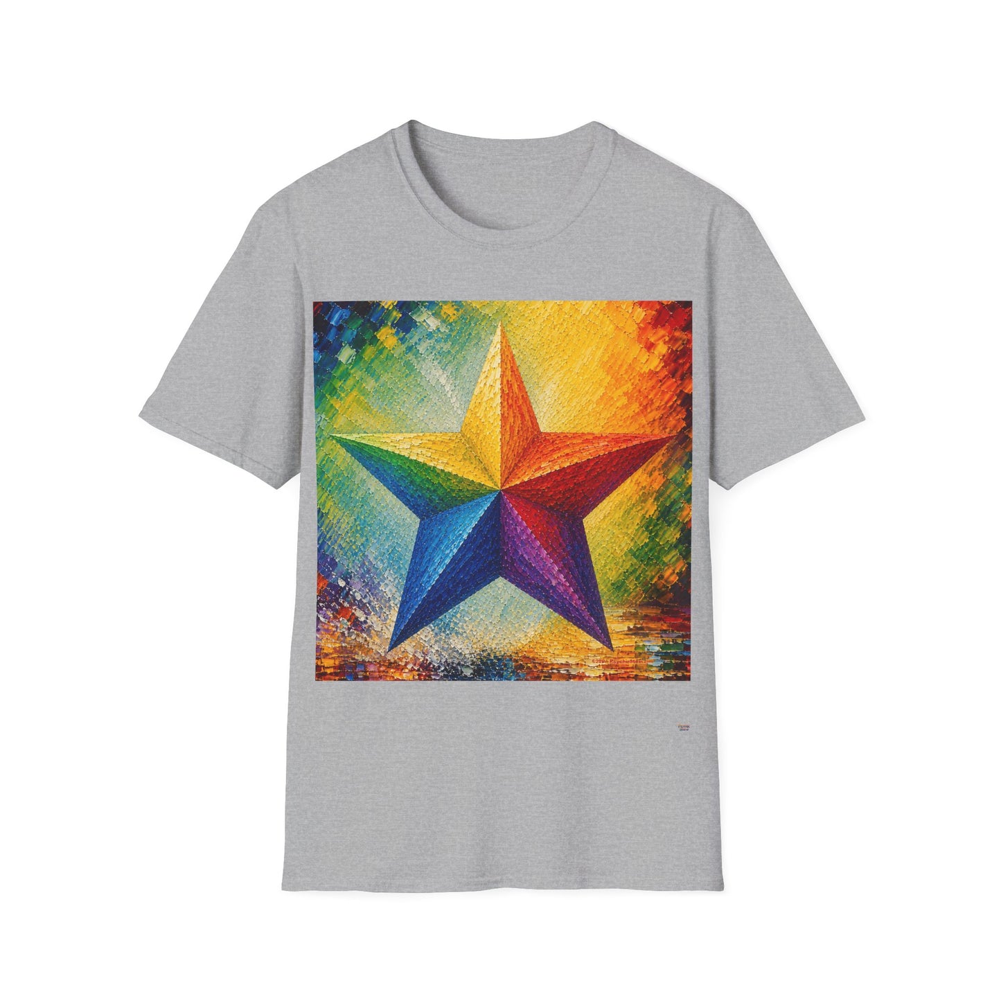 Good Vibes Painted Star T-Shirt | 13 Colors | S - 3XL