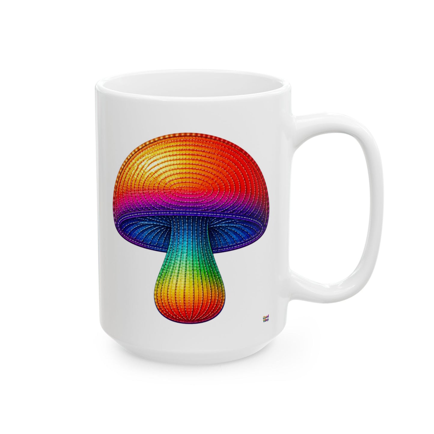 Good Vibes Mushroom Mug | Ceramic Coffee Mug 11oz. | 15oz.