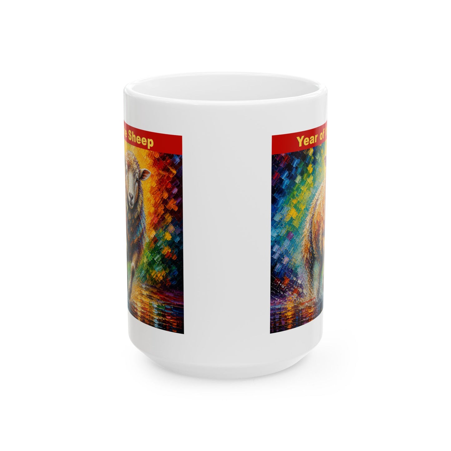 Eastern Year of the Sheep Mug | Ceramic Coffee Mug 11oz. | 15oz.