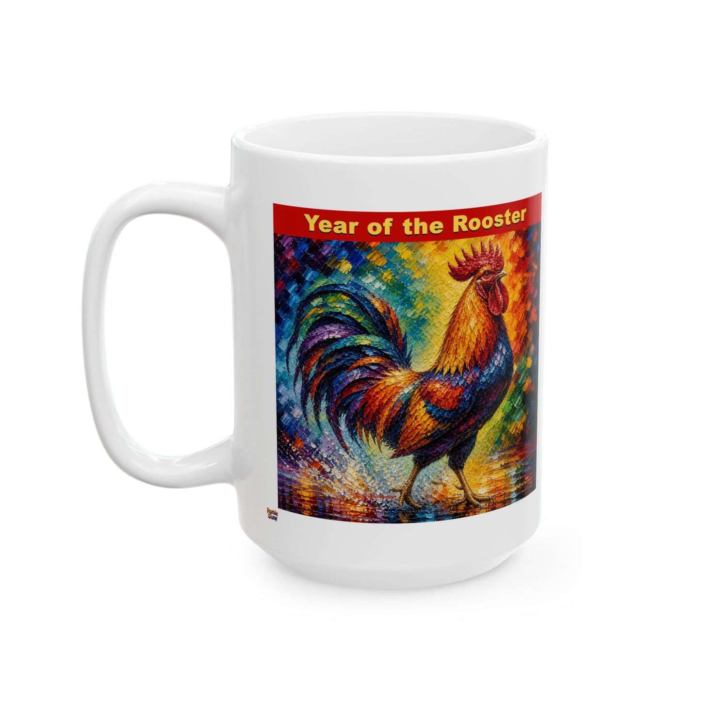 Eastern Year of the Rooster Mug | Ceramic Coffee Mug 11oz. | 15oz.