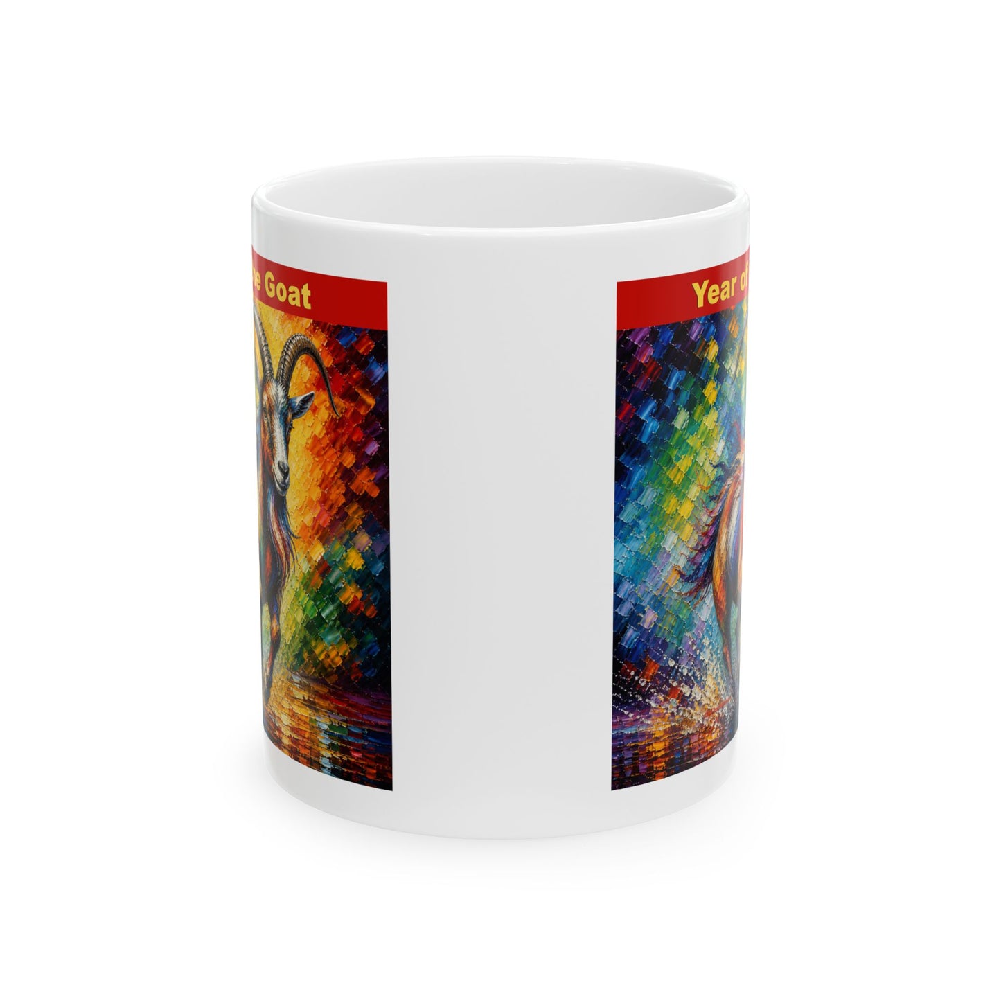 Eastern Year of the Goat Mug | Ceramic Coffee Mug 11oz. | 15oz.