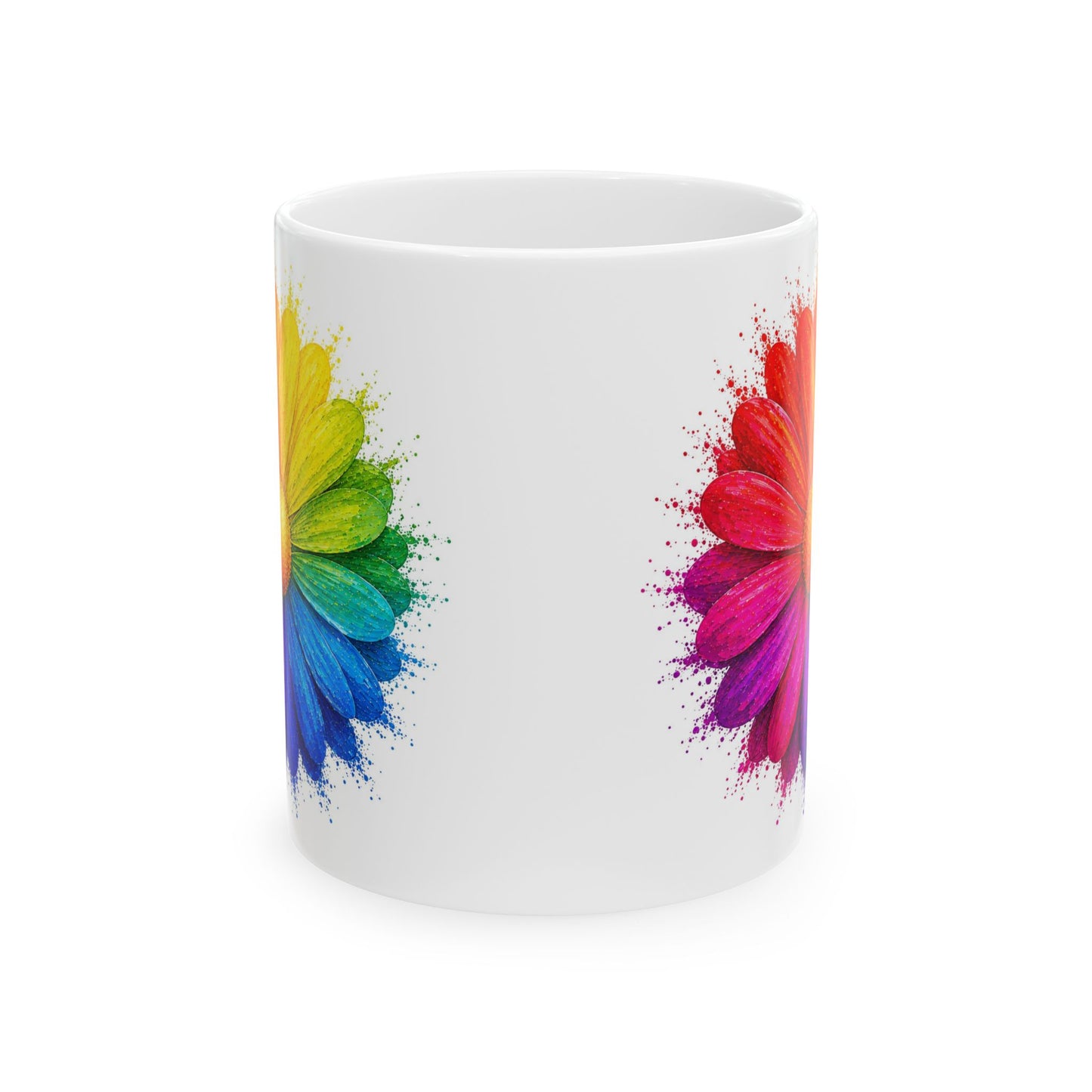 Good Vibes Bright Flower Mug | Ceramic Coffee Mug 11oz. | 15oz.