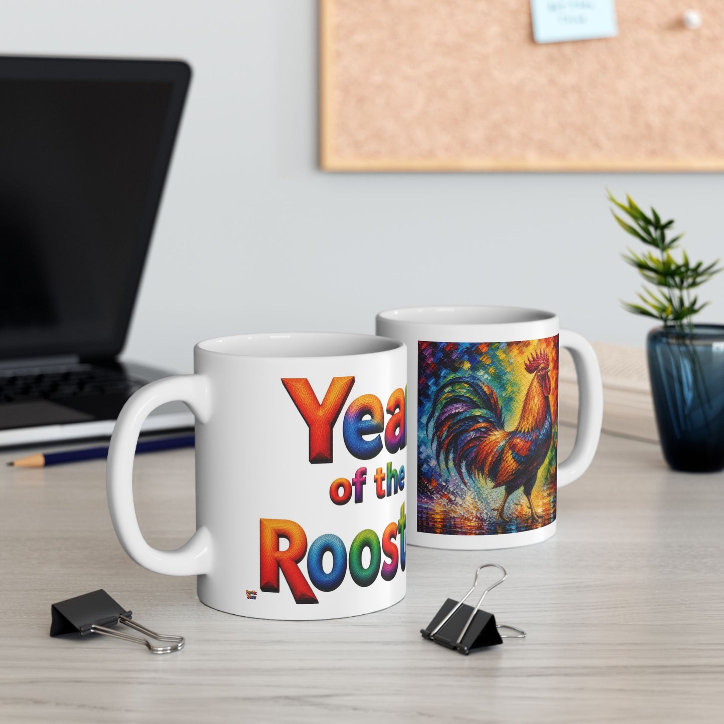 Year of the Rooster Mug | Ceramic Coffee Mug 11oz. | 15oz.