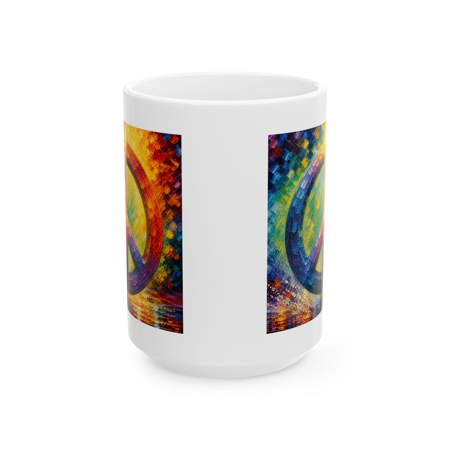 Good Vibes Painted Picturesque Peace Mug | Ceramic Coffee Mug 11oz. | 15oz.
