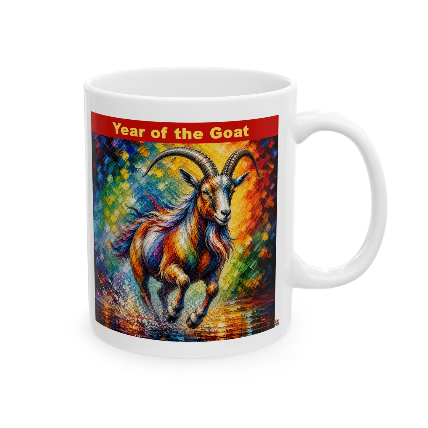 Eastern Year of the Goat Mug | Ceramic Coffee Mug 11oz. | 15oz.