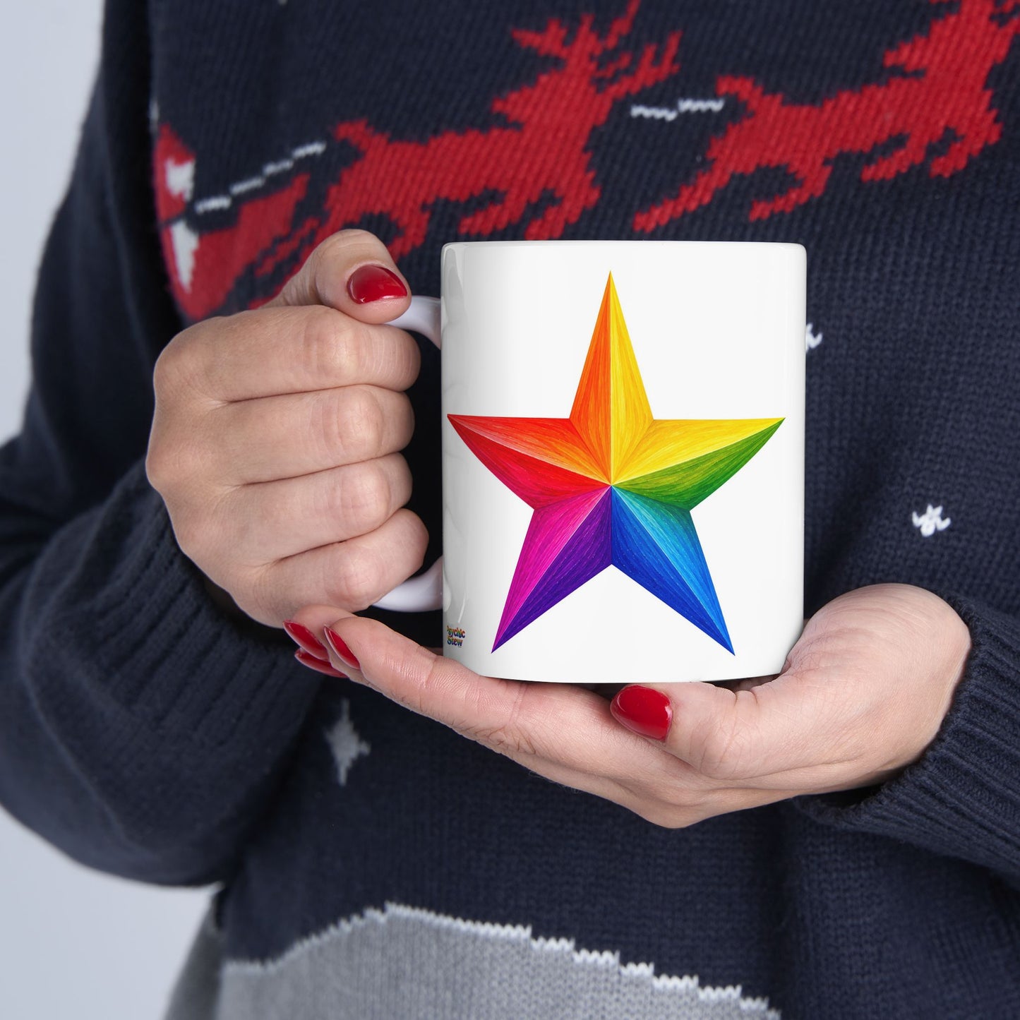 Good Vibes Bright Star Mug | Ceramic Coffee Mug 11oz. | 15oz.