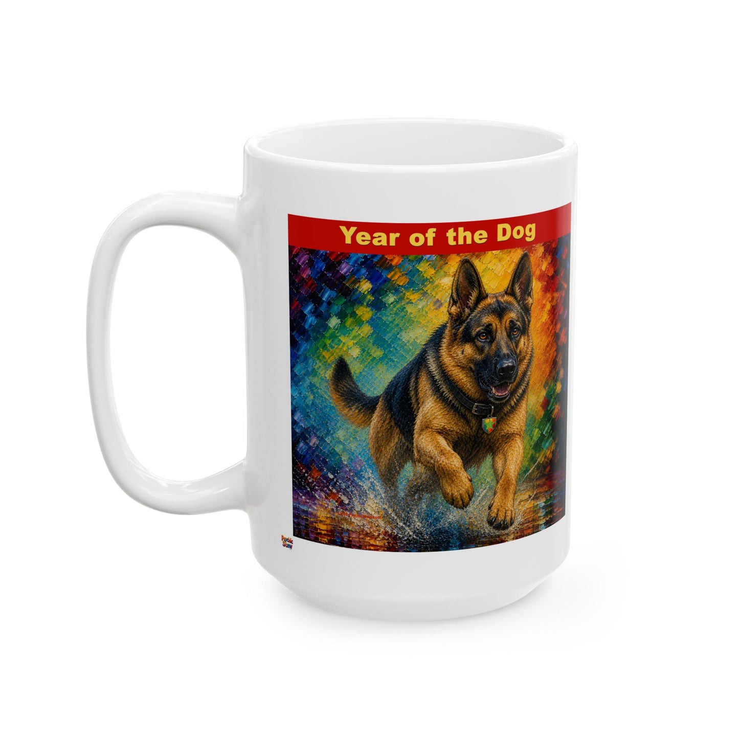 Eastern Year of the Dog Mug | Ceramic Coffee Mug 11oz. | 15oz.