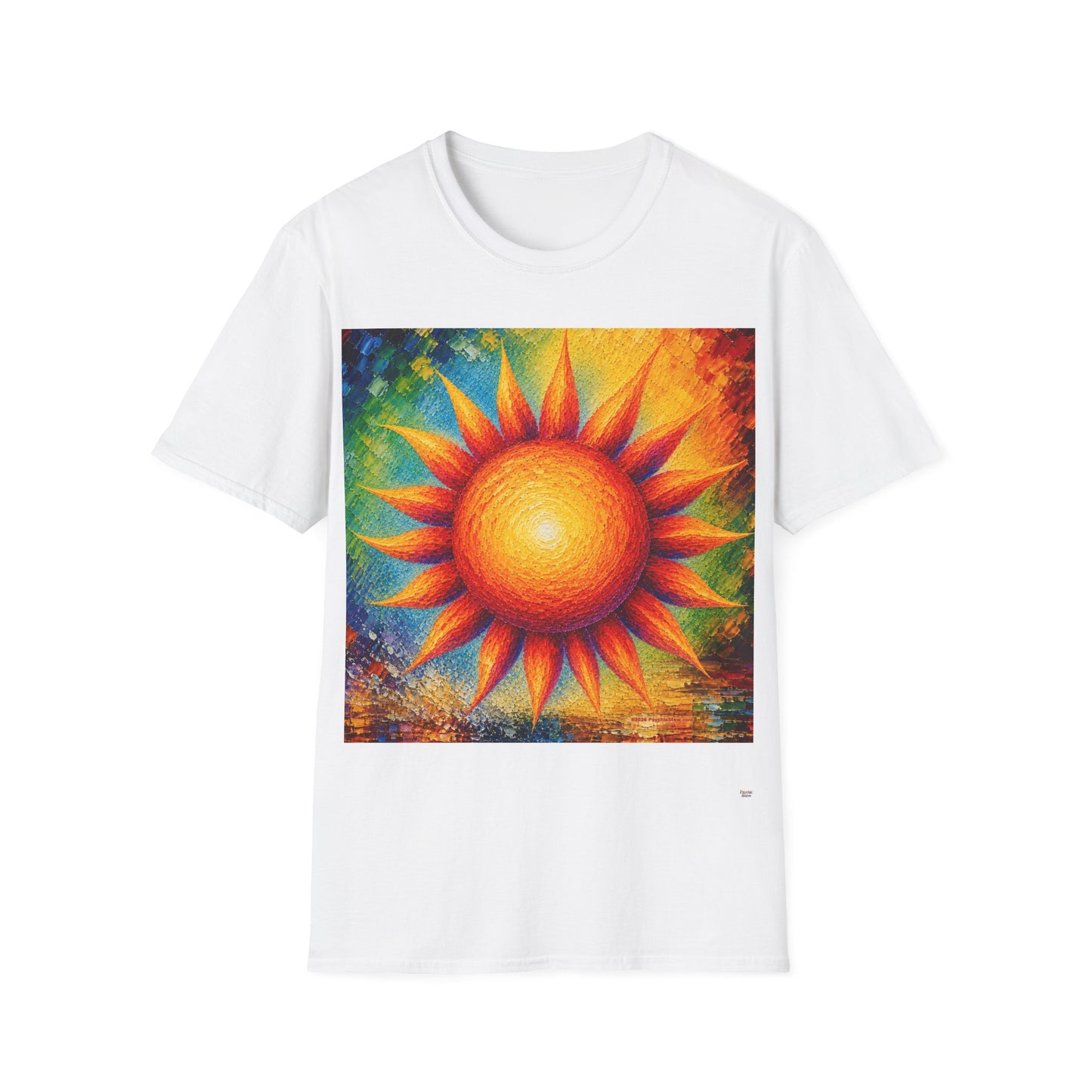 Good Vibes Painted Sun T-Shirt | 13 Colors | S - 3XL
