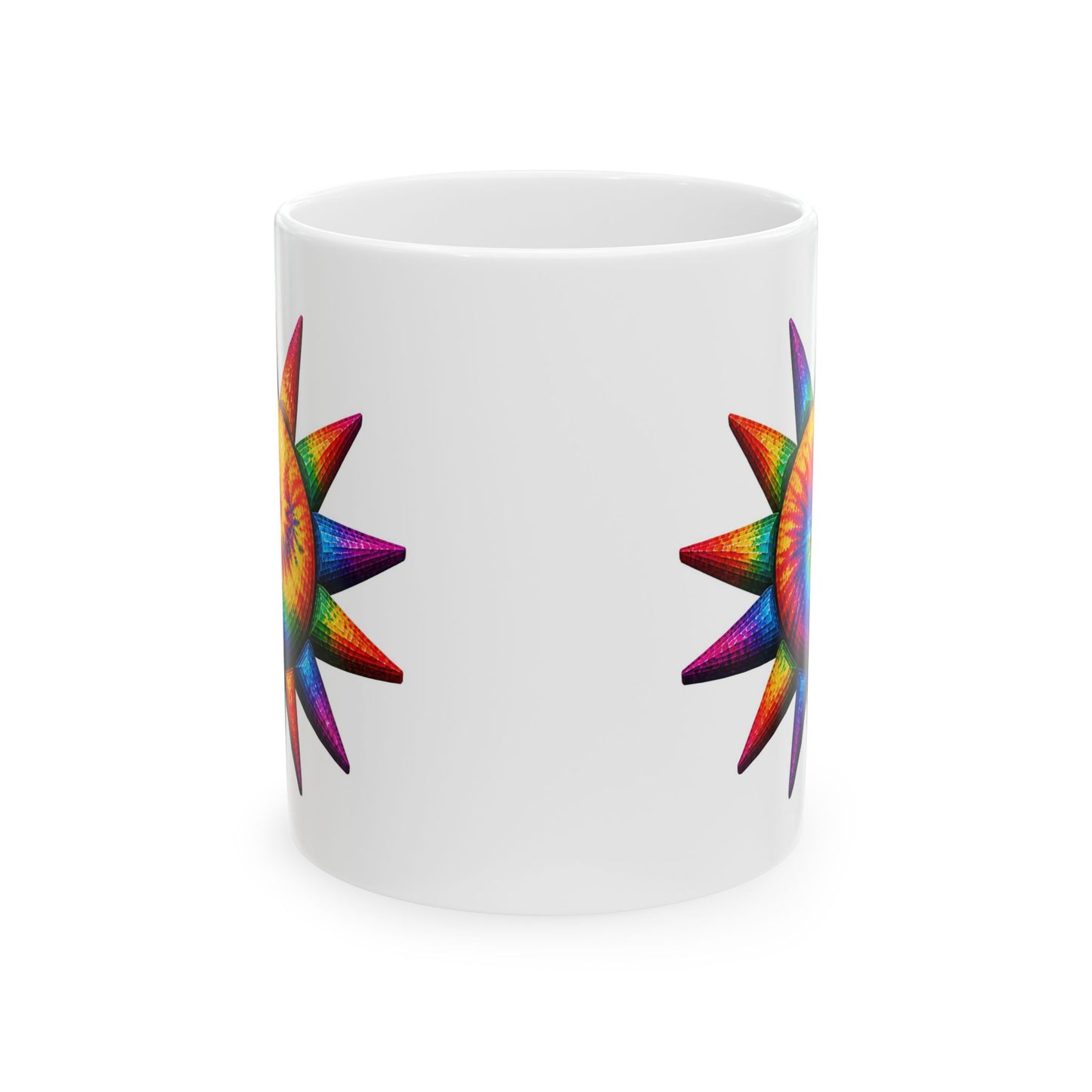 Good Vibes Tie-Dye Sun Mug | Ceramic Coffee Mug 11oz. | 15oz.