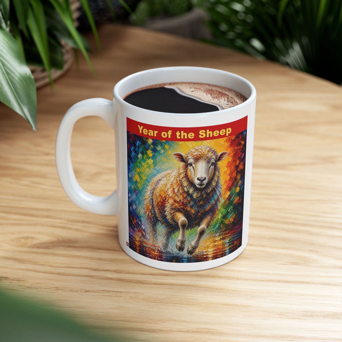 Eastern Year of the Sheep Mug | Ceramic Coffee Mug 11oz. | 15oz.