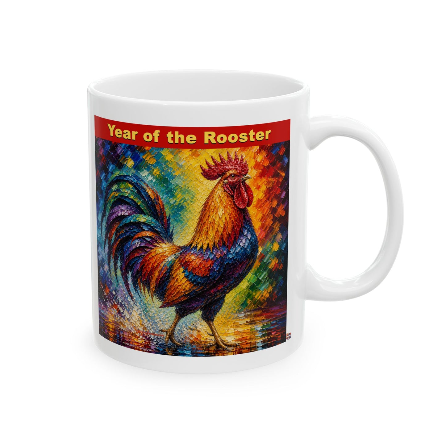 Eastern Year of the Rooster Mug | Ceramic Coffee Mug 11oz. | 15oz.
