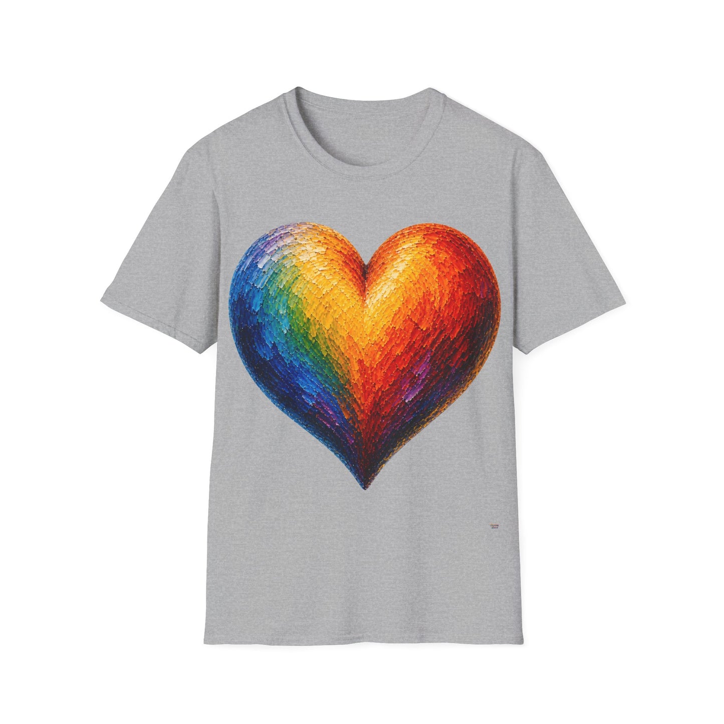 Good Vibes Painted Heart T-Shirt | 13 Colors | S - 3XL