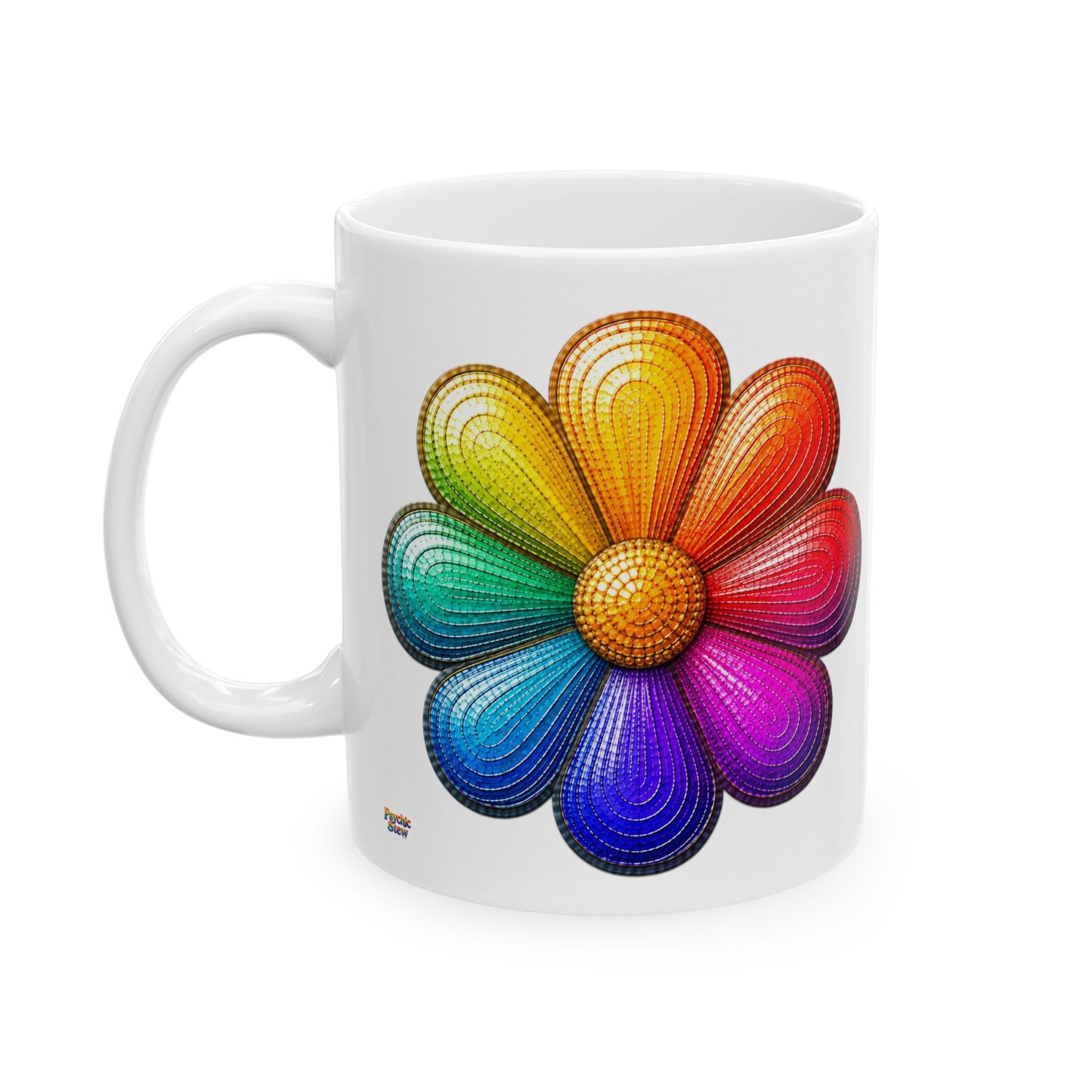 Good Vibes Flower Mug | Ceramic Coffee Mug 11oz. | 15oz.