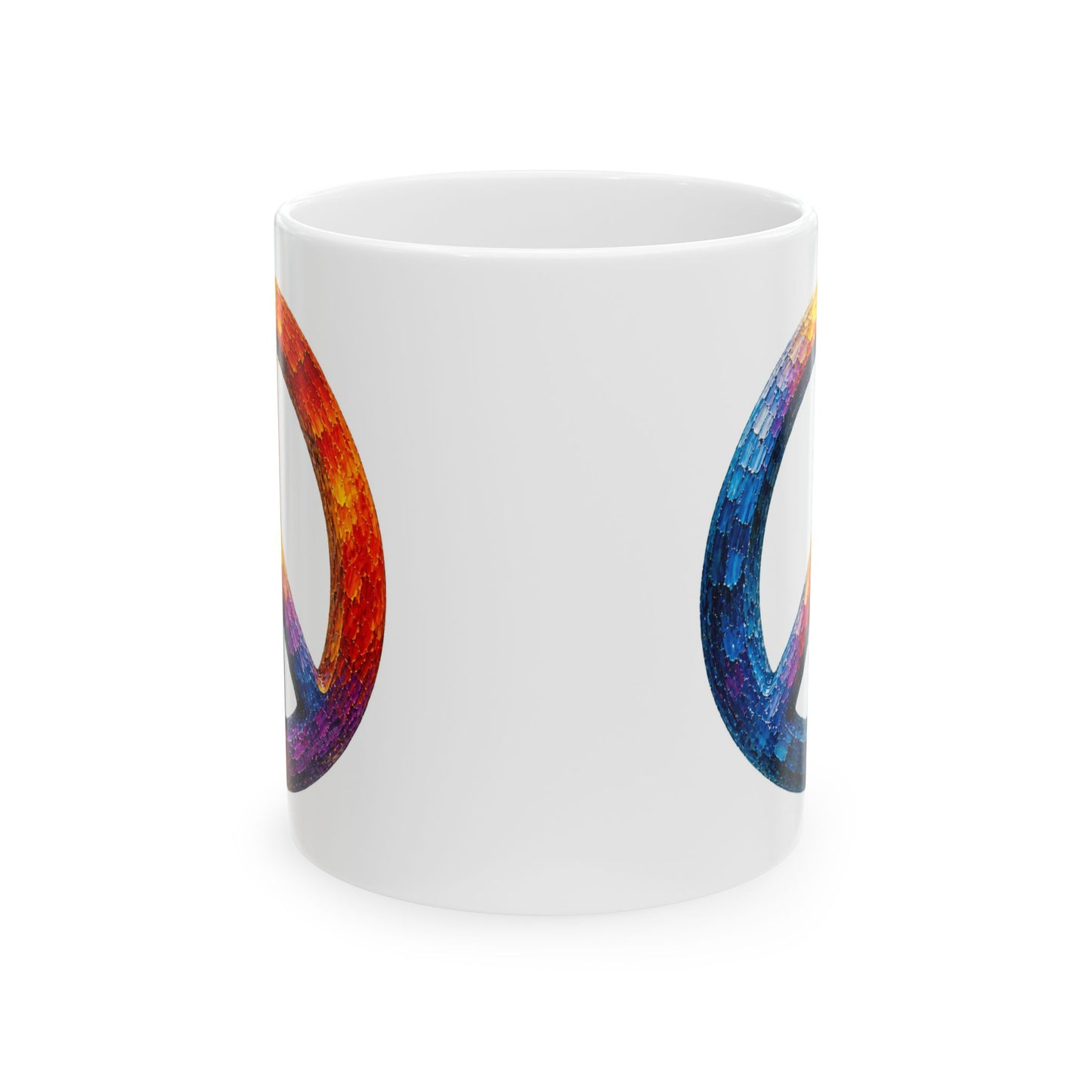 Good Vibes Painted Peace Mug | Ceramic Coffee Mug 11oz. | 15oz.