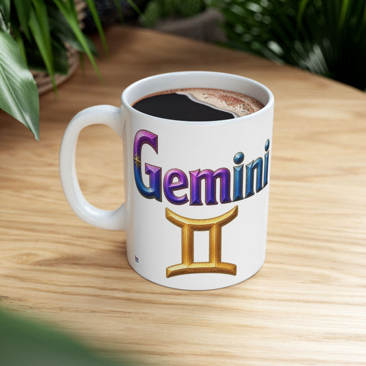 Gemini Zodiac Mug | Ceramic Coffee Mug 11oz. | 15oz.