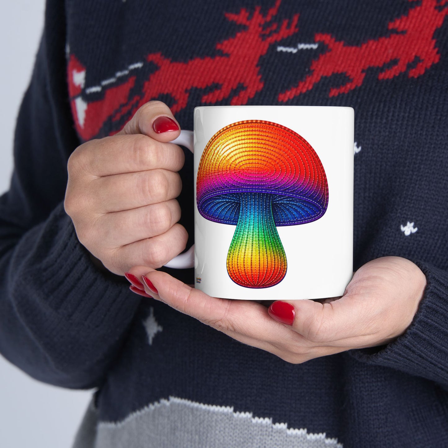 Good Vibes Mushroom Mug | Ceramic Coffee Mug 11oz. | 15oz.