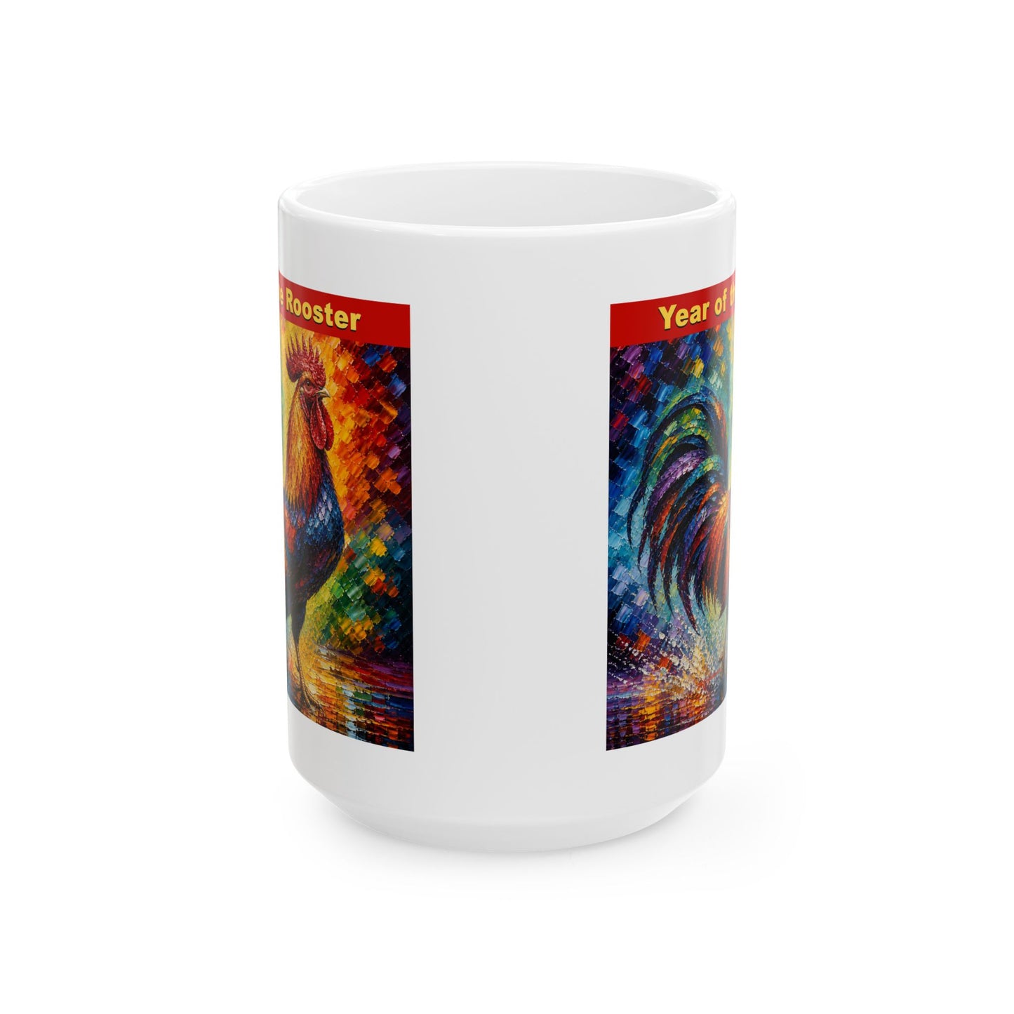Eastern Year of the Rooster Mug | Ceramic Coffee Mug 11oz. | 15oz.