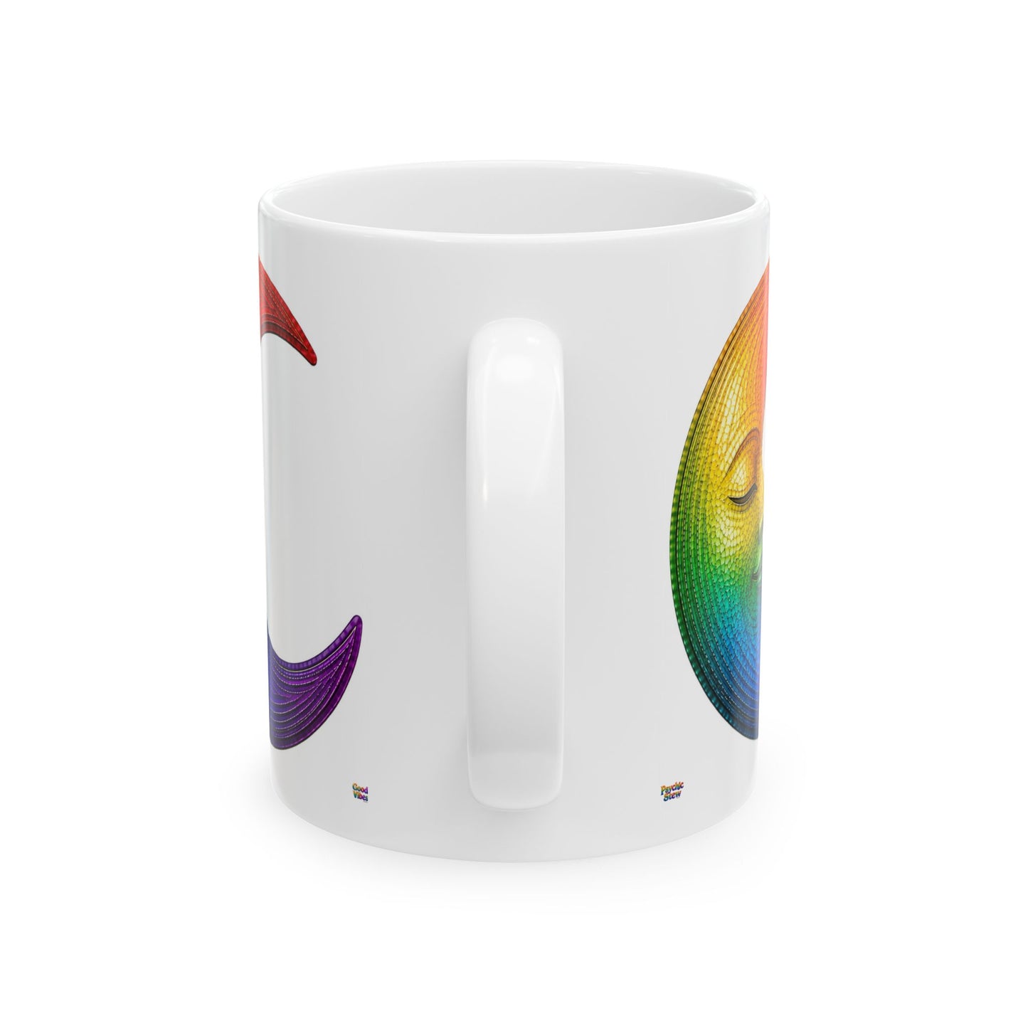 Good Vibes Moon Mug | Ceramic Coffee Mug 11oz. | 15oz.