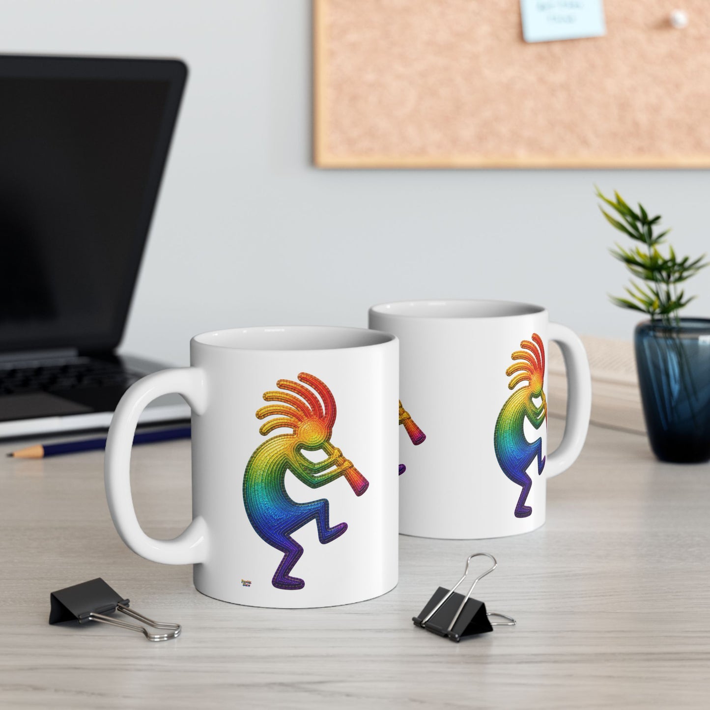 Good Vibes Kokopelli Mug | Ceramic Coffee Mug 11oz. | 15oz.