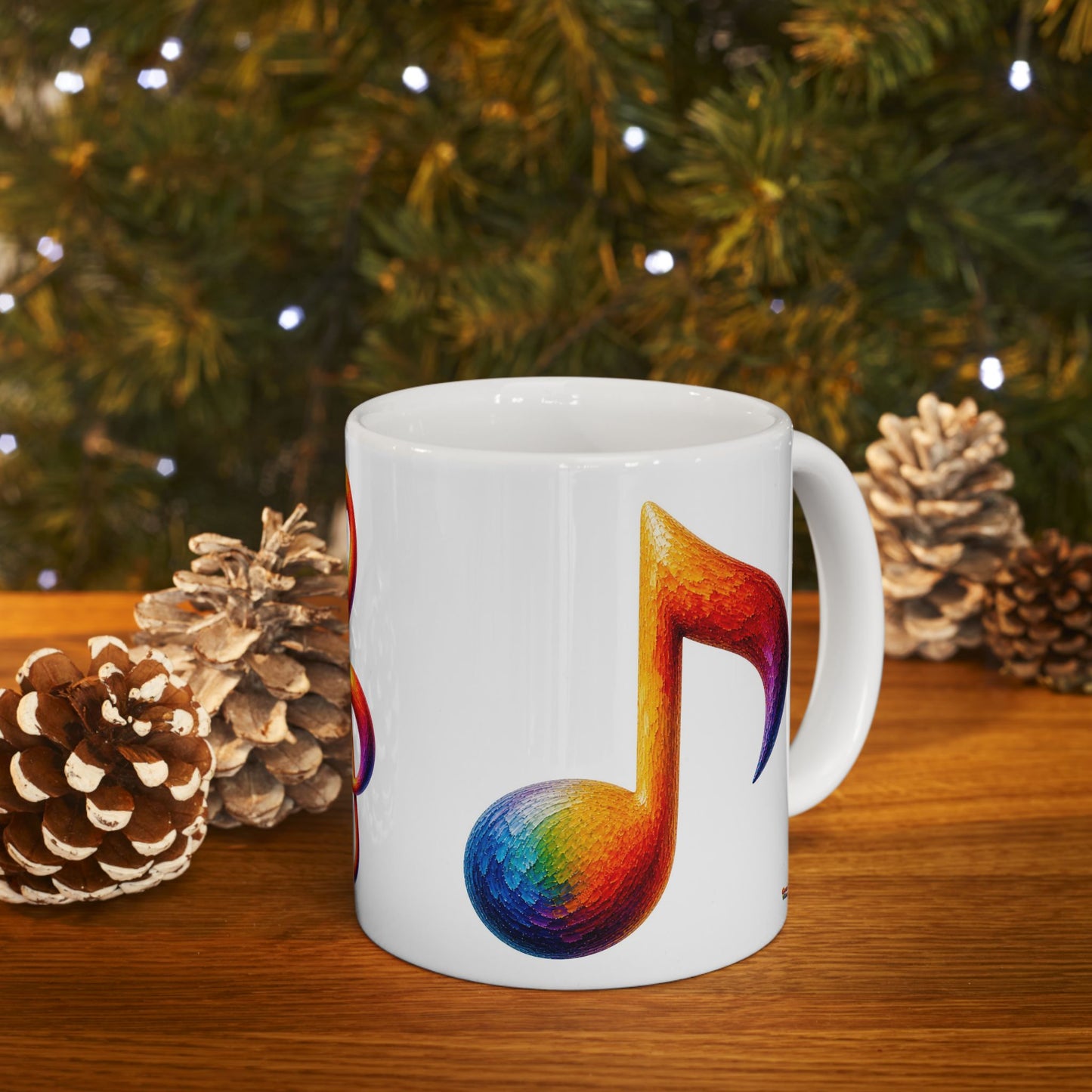 Good Vibes Painted Music Mug | Ceramic Coffee Mug 11oz. | 15oz.