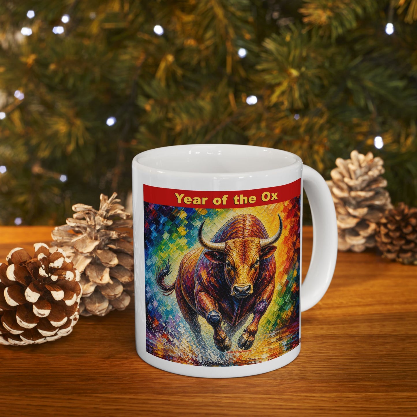 Eastern Year of the Ox Mug | Ceramic Coffee Mug 11oz. | 15oz.