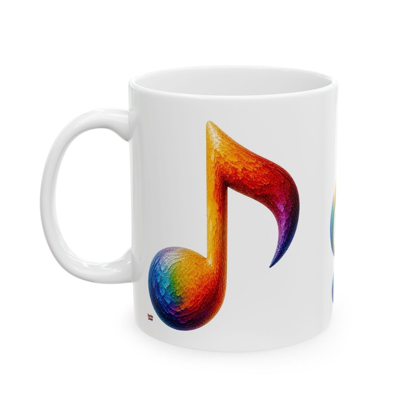 Good Vibes Painted Music Mug | Ceramic Coffee Mug 11oz. | 15oz.