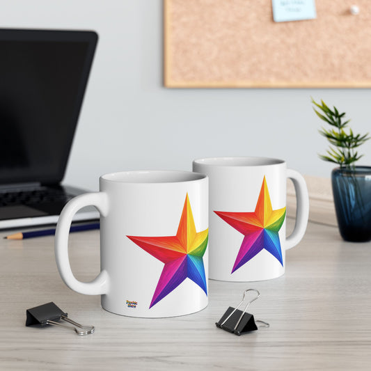 Good Vibes Bright Star Mug | Ceramic Coffee Mug 11oz. | 15oz.