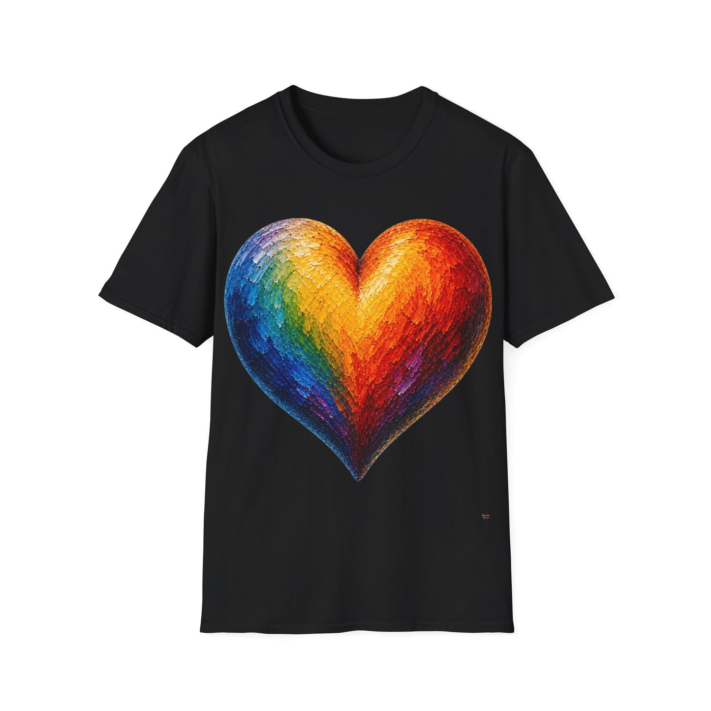 Good Vibes Painted Heart T-Shirt | 13 Colors | S - 3XL
