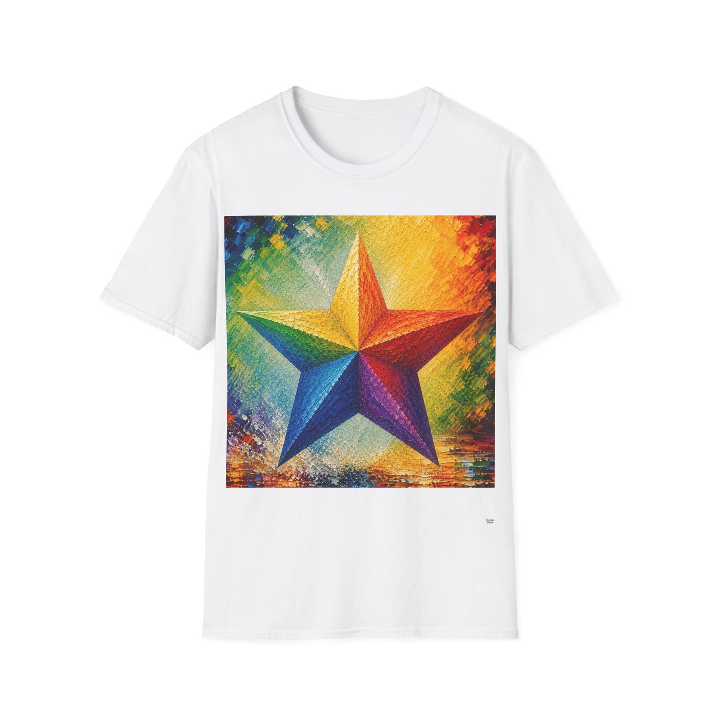 Good Vibes Painted Star T-Shirt | 13 Colors | S - 3XL