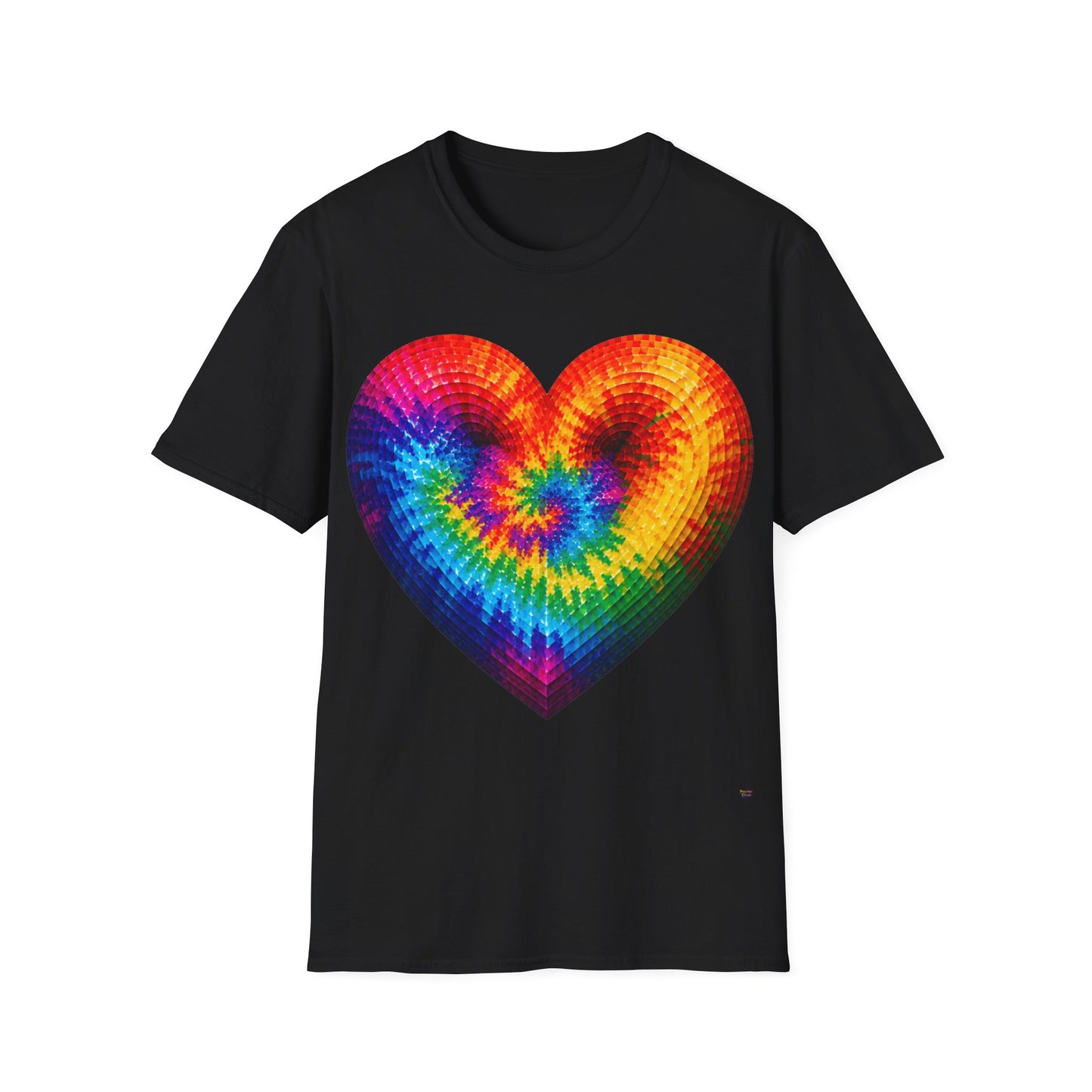 Good Vibes Tie-Dye Heart T-Shirt | 13 Colors | S - 3XL