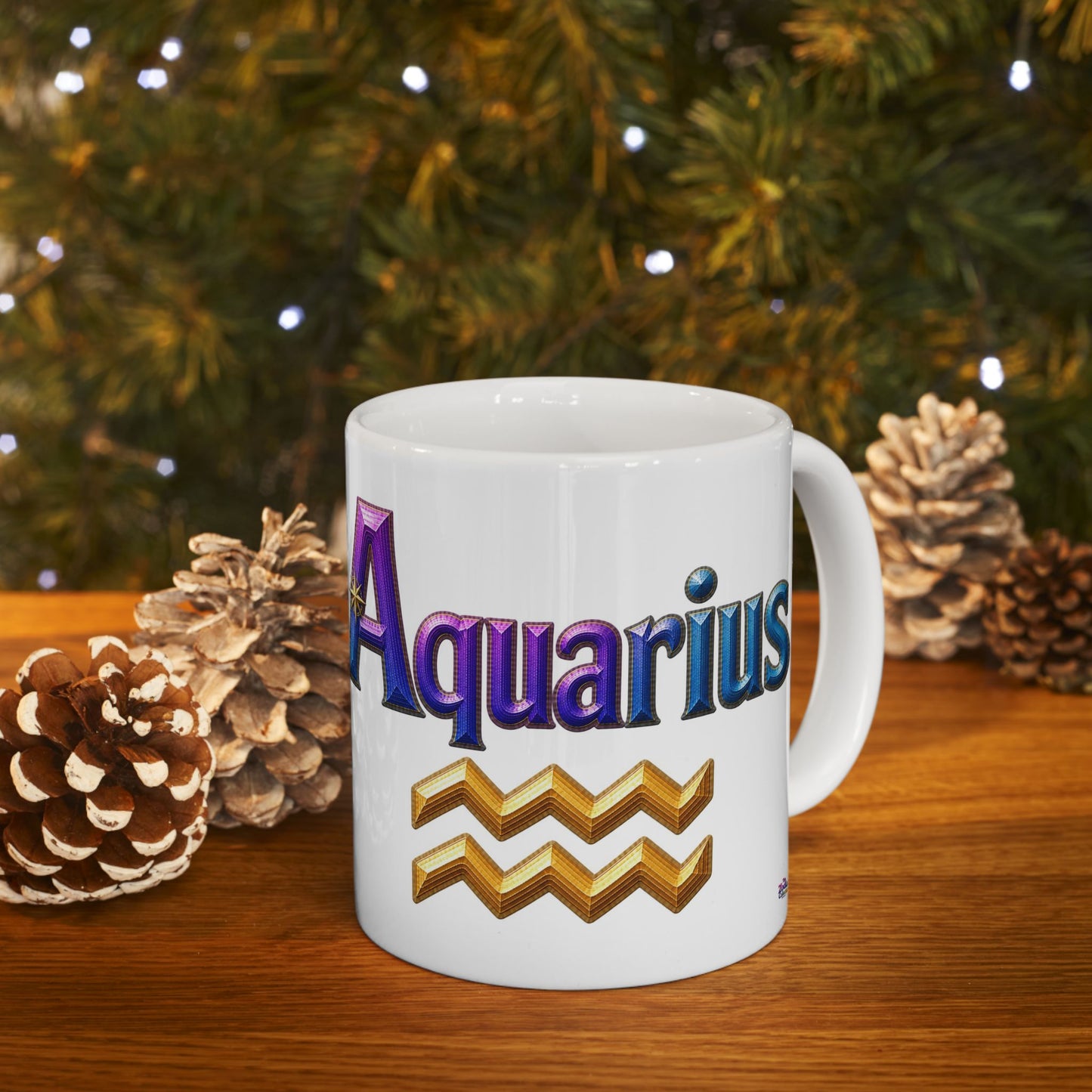 Aquarius Zodiac Mug | Ceramic Coffee Mug 11oz. | 15oz.